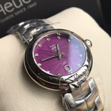 Tag Heuer Link Diamonds Purple Dial Silver Steel Strap Watch for Women - WAT1418.BA0954 Buy Now By Tag Heuer