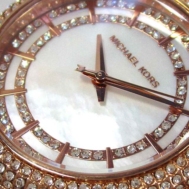 Michael Kors Sylvia Mother Of Pearl Dial Rose Gold Steel Strap Watch for Women - MK4656 Buy Now By Michael Kors