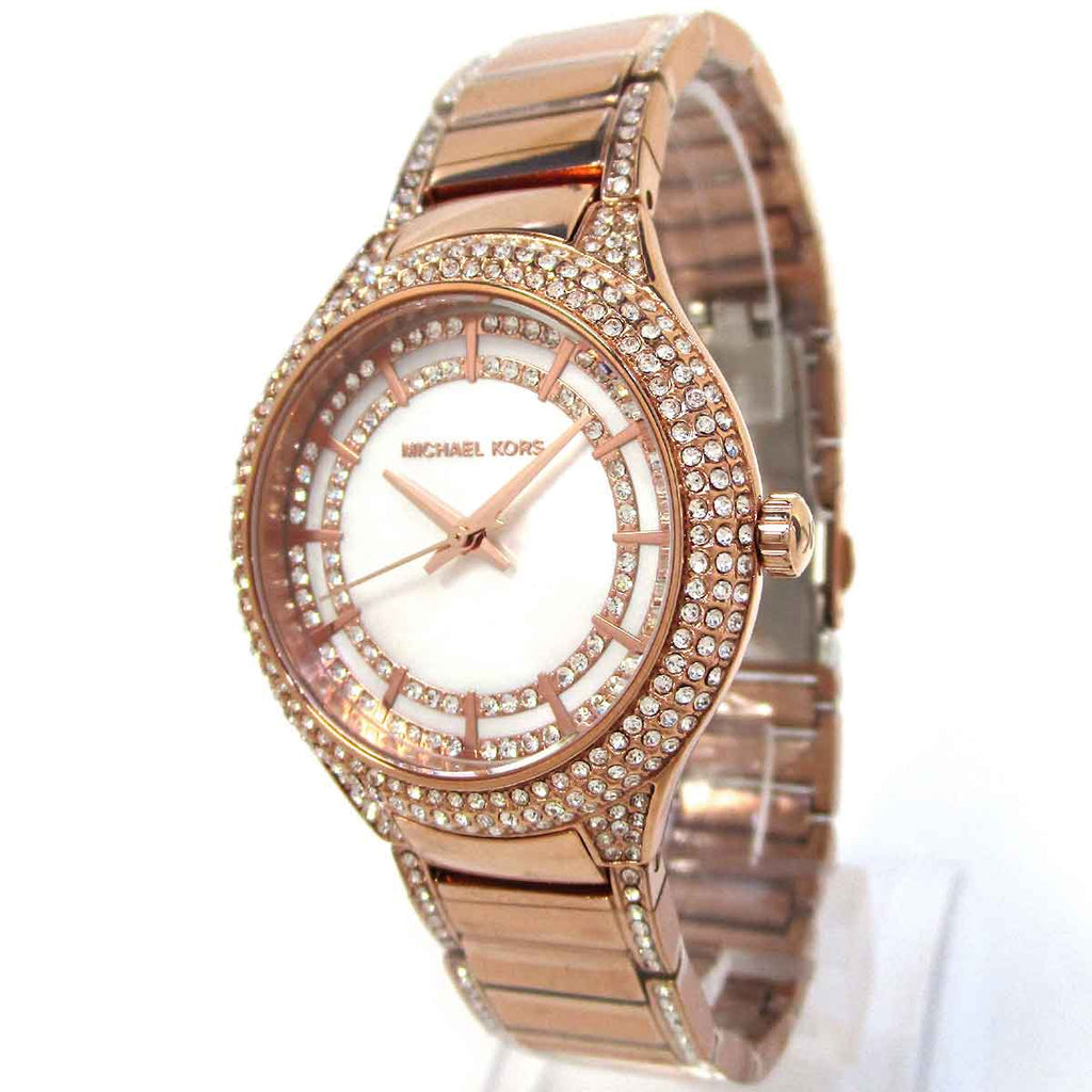 Michael Kors Sylvia Mother Of Pearl Dial Rose Gold Steel Strap Watch for Women - MK4656 Buy Now By Michael Kors