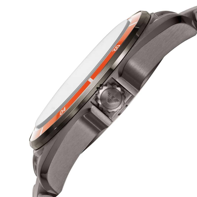 Emporio Armani Sigma Quartz Grey Dial Grey Steel Strap Watch For Men - AR11178 Buy Now By Emporio Armani