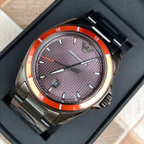 Emporio Armani Sigma Quartz Grey Dial Grey Steel Strap Watch For Men - AR11178 Buy Now By Emporio Armani