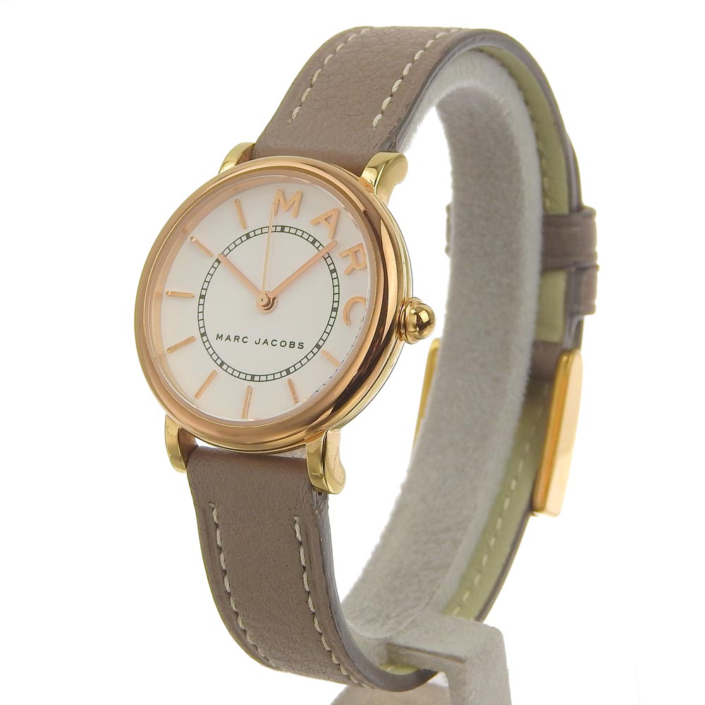 Marc Jacobs Roxy White Dial Light Brown Leather Strap Watch for Women - MJ1538 Buy Now By Marc Jacobs