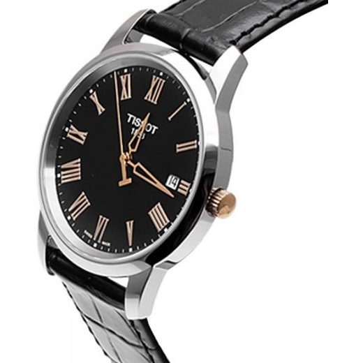 Tissot T Classic Dream Black Dial Black Leather Strap Watch for Men - T033.410.26.053.01 Buy Now By Tissot