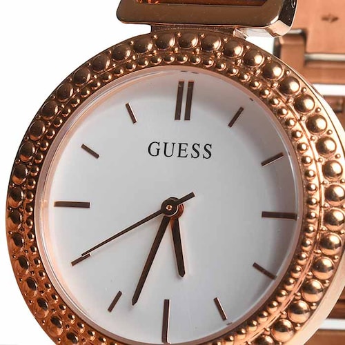 Guess Monroe Silver Dial Rose Gold Steel Strap Watch For Women - W1152L3 Buy Now By Guess