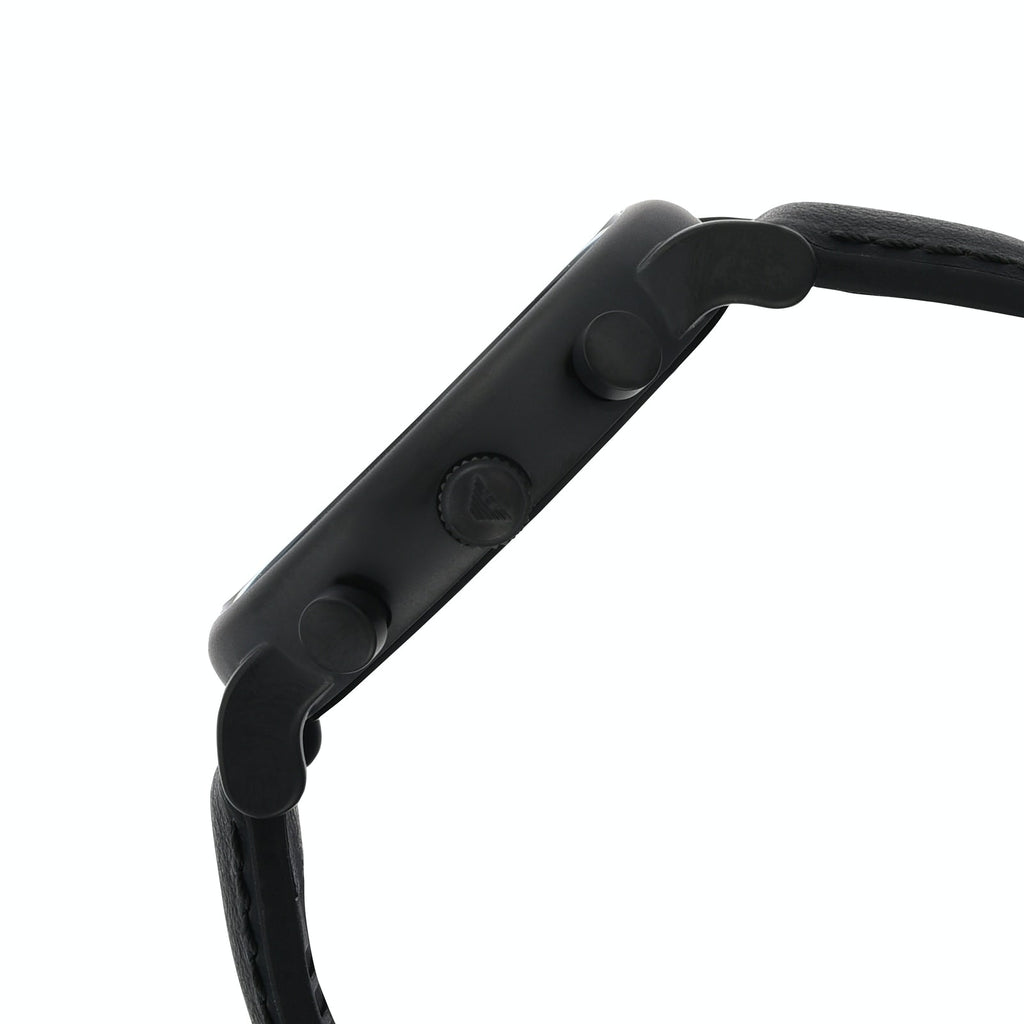 Emporio Armani Luigi Chronohraph Black Dial Black Leather Strap Watch For Men - AR1970 Buy Now By Emporio Armani