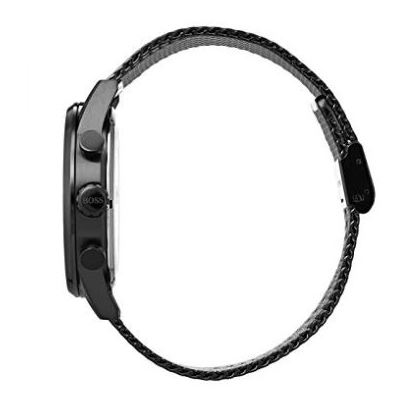 Hugo Boss Associate Black Dial Black Mesh Bracelet Watch for Men - 1513769 Buy Now By Hugo Boss