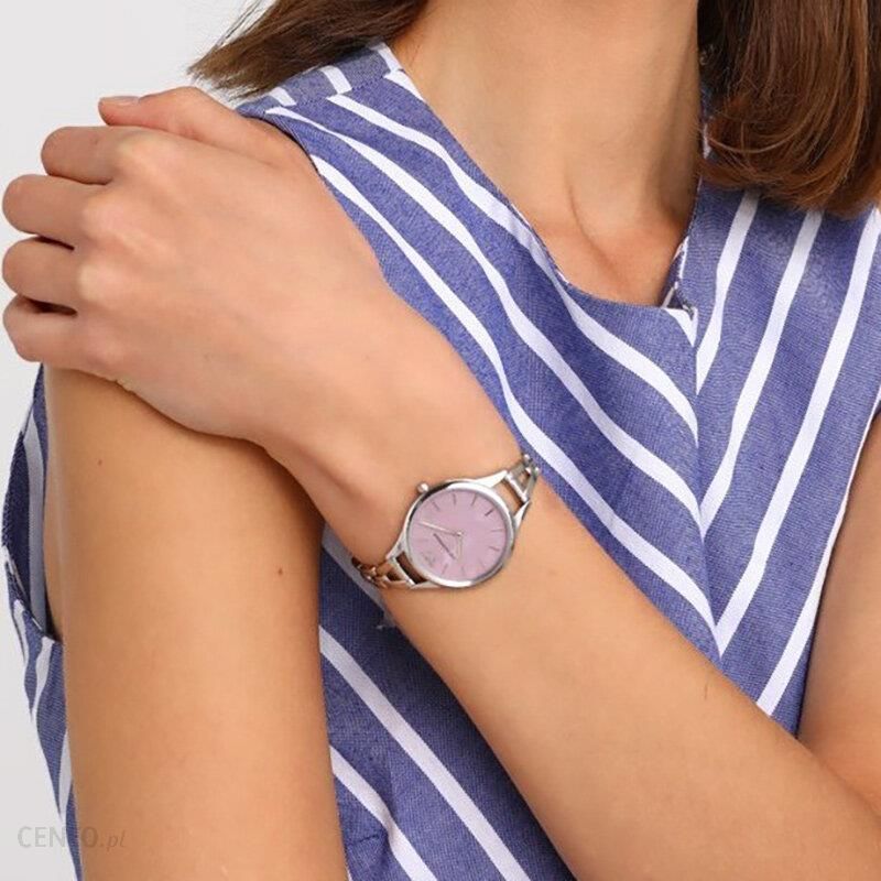 Emporio Armani Aurora Mother Of Pearl Purple Dial Silver Steel Strap Watch For Women - AR11122 Buy Now By Emporio Armani
