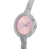 Movado Bela Museum Pink Dial Silver Steel Strap Watch For Women - 0606596 Buy Now By Movado