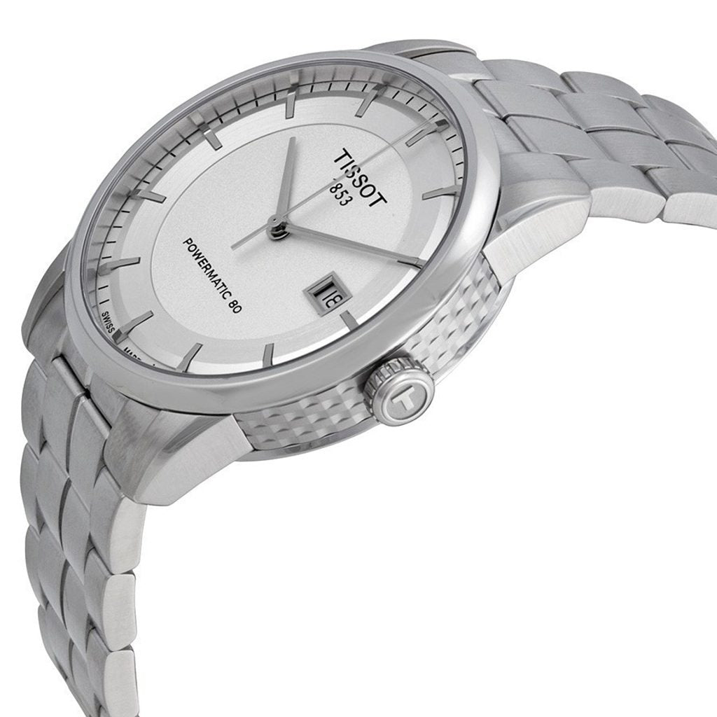 Tissot Luxury Powermatic 80 Silver Dial Silver Steel Strap Watch For Men - T086.407.11.031.00 Buy Now By Tissot