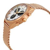 Tissot T Classic PR 100 Chronograph Silver Dial Rose Gold Mesh Bracelet Watch For Men - T101.417.33.031.01 Buy Now By Tissot