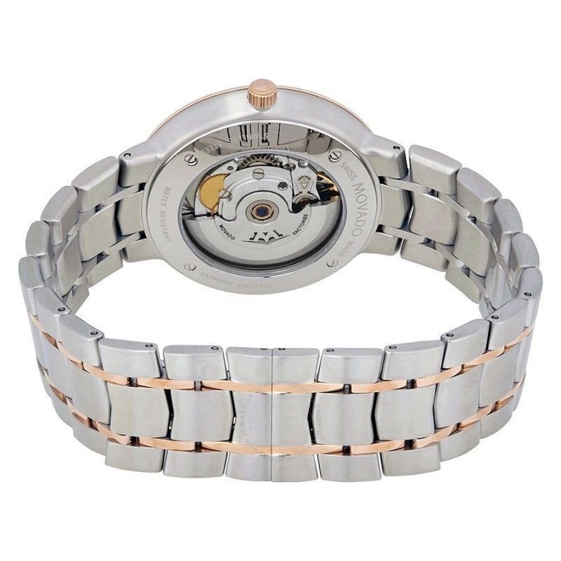 Movado 1881 Automatic Silver Dial Two Tone Steel Strap Watch For Men - 607063 Buy Now By Movado