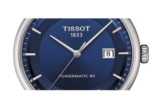 Tissot Luxury Powermatic 80 Blue Dial Silver Steel Strap Watch For Men - T086.407.11.041.00 Buy Now By Tissot
