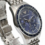 Emporio Armani Sportivo Chronograph Blue Stainless Steel Watch For Men - AR6072 Buy Now By Emporio Armani