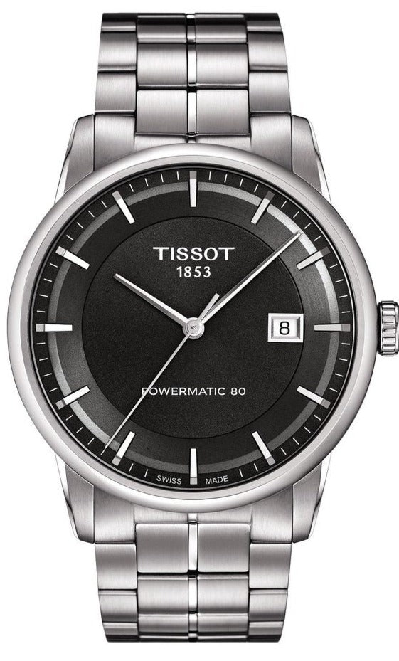 Tissot Luxury Powermatic 80 Grey Dial Silver Steel Strap Watch for Men - T086.407.11.061.00 Buy Now By Tissot