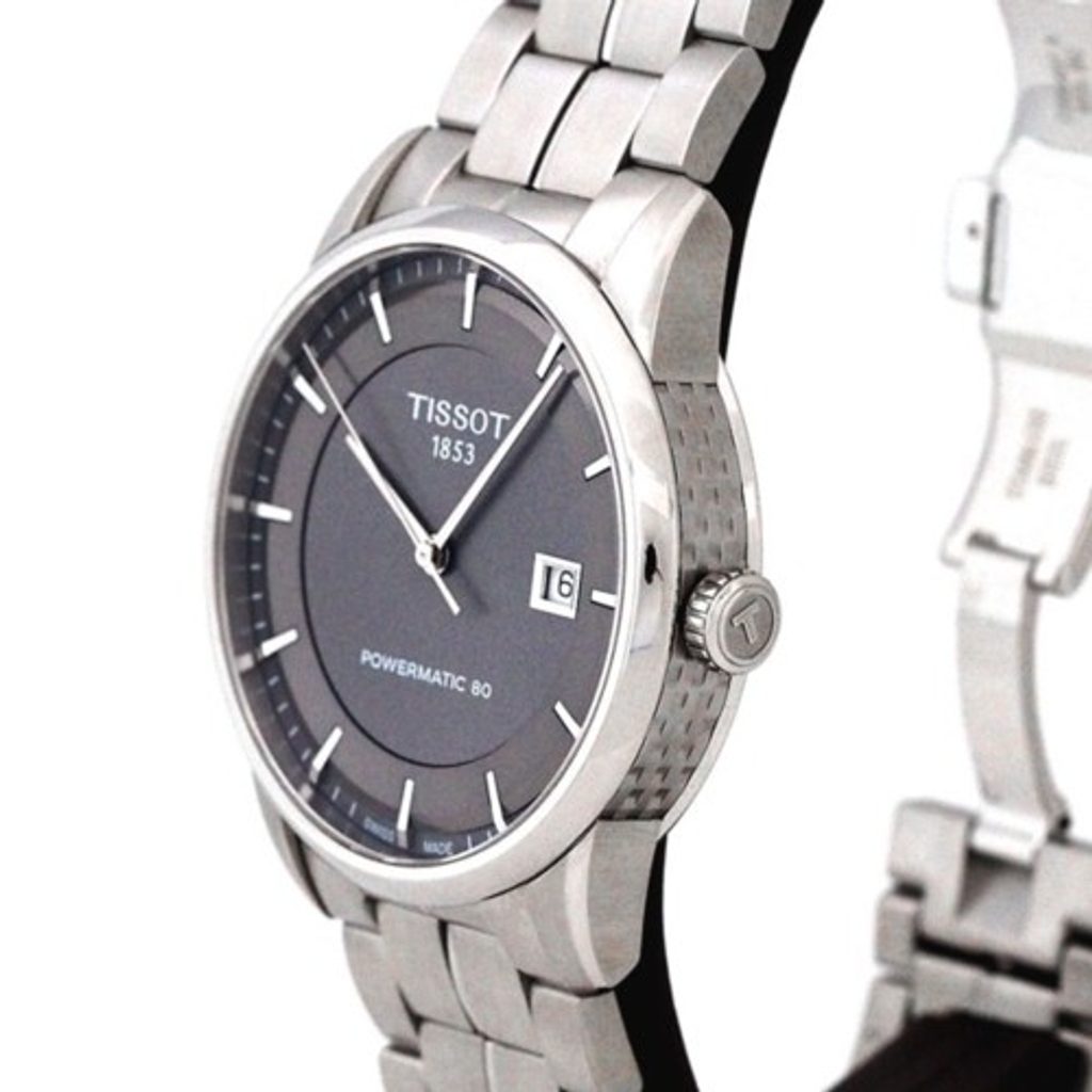 Tissot Luxury Powermatic 80 Grey Dial Silver Steel Strap Watch for Men - T086.407.11.061.00 Buy Now By Tissot