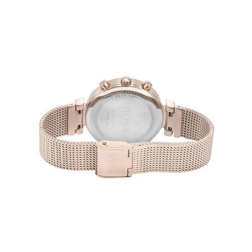 Hugo Boss Flawless White Dial Gold Mesh Bracelet Watch for Women - 1502553 Buy Now By Hugo Boss