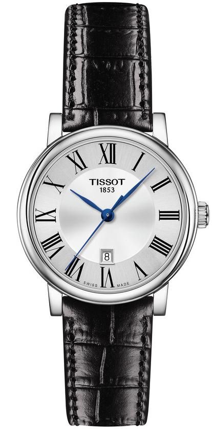 Tissot Carson Premium Silver Dial Black Leather Strap Watch For Men - T122.410.16.033.00 Buy Now By Tissot