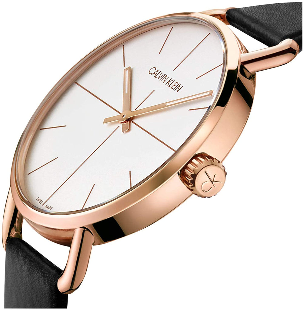 Calvin Klein Posh Silver Dial Brown Leather Strap Watch for Men - K8Q316G6 Buy Now By Calvin Klein