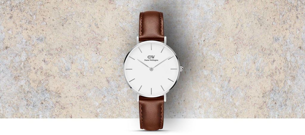 Daniel Wellington Classic Petite St Mawes White Dial Brown Leather Strap Watch For Women - DW00100187 Buy Now By Daniel Wellington