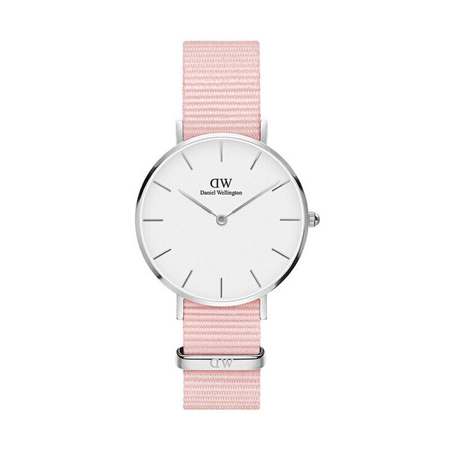 Daniel Wellington Classic Petite Rosewater White Dial Pink NATO Strap Watch For Women - DW001000318 Buy Now By Daniel Wellington