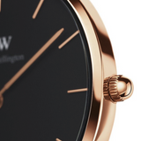 Daniel Wellington Classic Petite York Black Dial Brown Leather Strap Watch For Women - DW00100226 Buy Now By Daniel Wellington