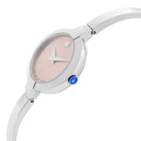 Movado Bela Museum Pink Dial Silver Steel Strap Watch For Women - 0606596 Buy Now By Movado