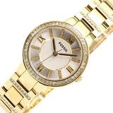 Fossil Virginia White Dial Gold Steel Strap Watch for Women - ES3283 Buy Now By Fossil