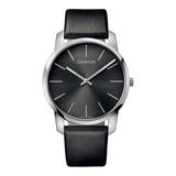 Calvin Klein City Grey Dial Black Leather Strap Watch For Men - K2G21107 Buy Now By Calvin Klein