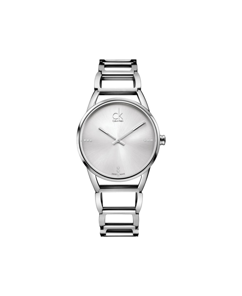 Calvin Klein Stately Silver Dial Silver Steel Strap Watch for Women - K3G2312W Buy Now By Calvin Klein