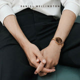Daniel Wellington Petite Melrose Brown Dial Rose Gold Mesh Strap Watch For Women - DW00100477 Buy Now By Daniel Wellington