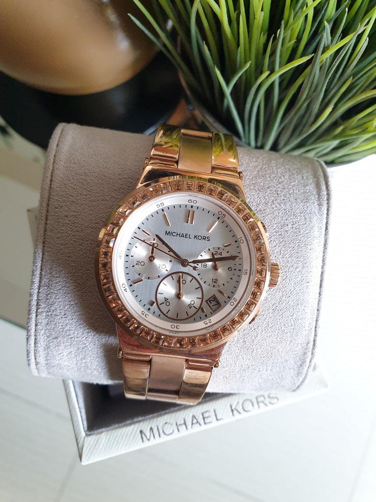 Michael Kors Dylan Rose Gold Rose Gold Steel Strap Watch for Women - MK5586 Buy Now By Michael Kors