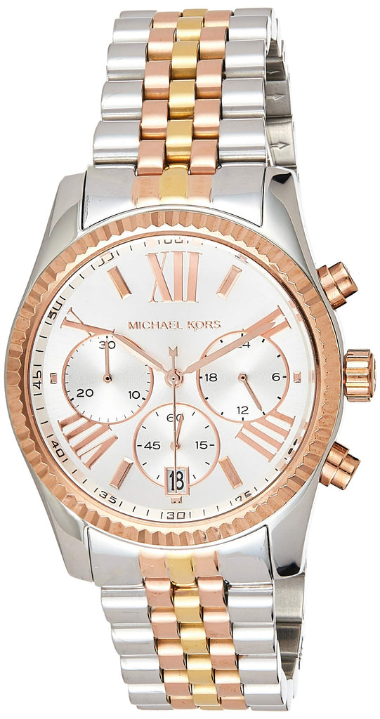 Michael Kors Lexington Chronograph Silver Dial Two Tone Steel Strap Watch for Women - MK5735 Buy Now By Michael Kors
