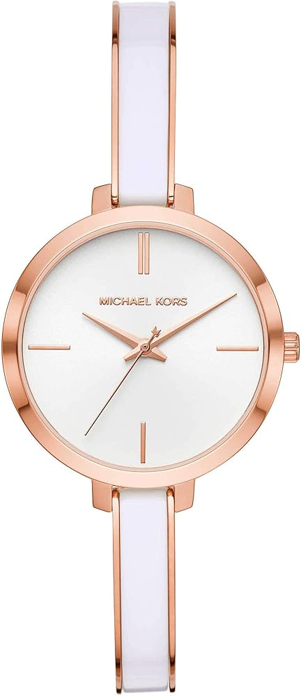 Michael Kors Jaryn Analog White Dial Two Tone Steel Strap Watch For Women - MK4342 Buy Now By Michael Kors