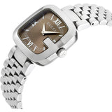 Gucci G-Gucci Brown Dial Silver Steel Strap Watch For Women - YA125413 Buy Now By Gucci