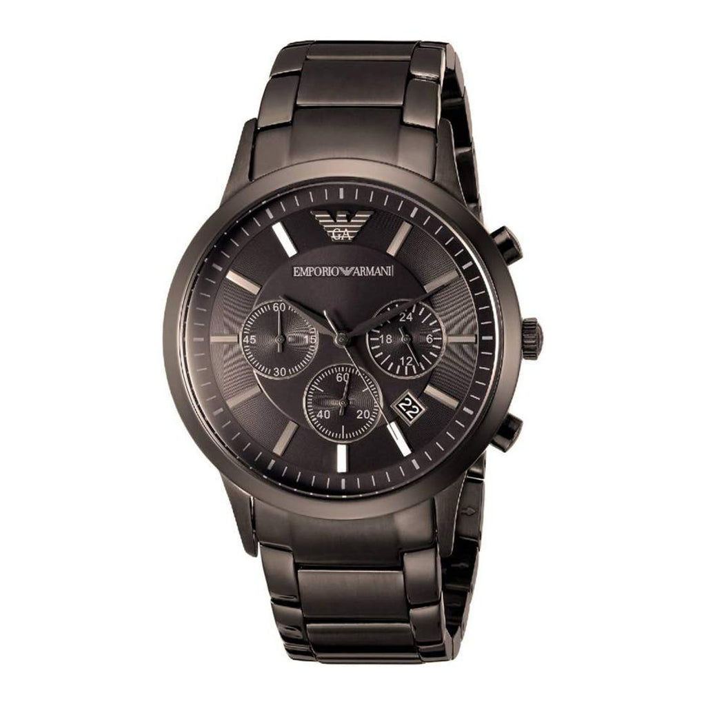 Emporio Armani Classic Chronograph Grey Dial Grey Steel Strap Watch For Men - AR2454 Buy Now By Emporio Armani