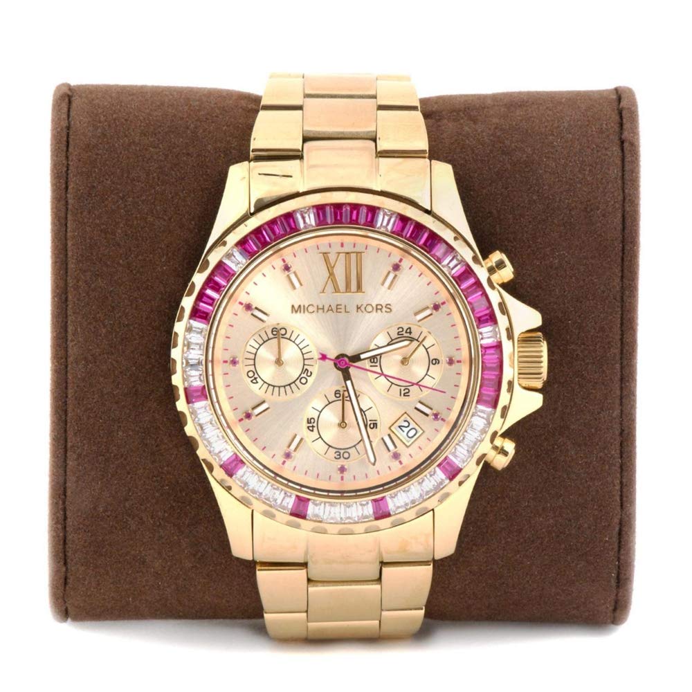 Michael Kors Everest Chronograph Gold Dial Gold Steel Strap Watch for Women - MK5871 Buy Now By Michael Kors