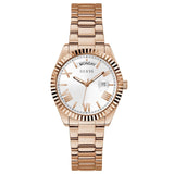 Guess Luna White Dial Rose Gold Steel Strap Watch for Women - GW0308L3 Buy Now By Guess