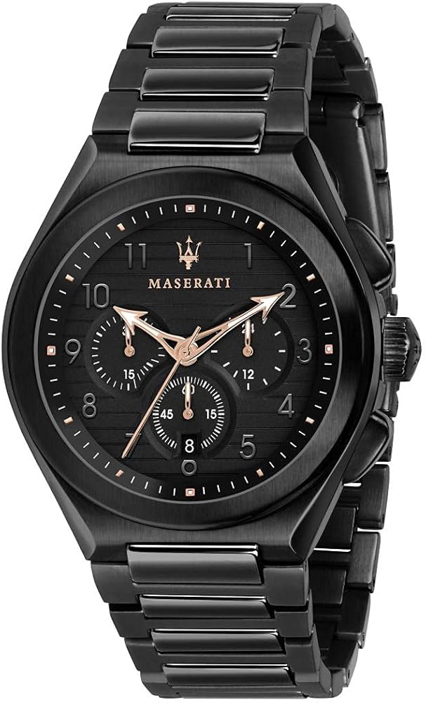 Maserati Triconic Quartz Black Dial Black Steel Strap Watch For Men - R8873639003 Buy Now By Maserati