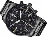 Citizen Sports Eco Drive Black Dial Black Steel Strap Watch For Men - CA0695-84E Buy Now By Citizen