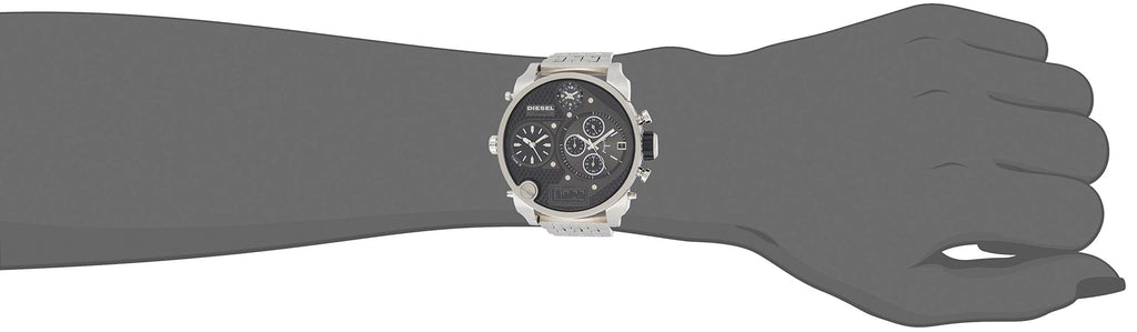 Diesel Mr Daddy 1.0 Black Dial Stainless Steel Stainless Watch For Men - DZ7221 Buy Now By Diesel