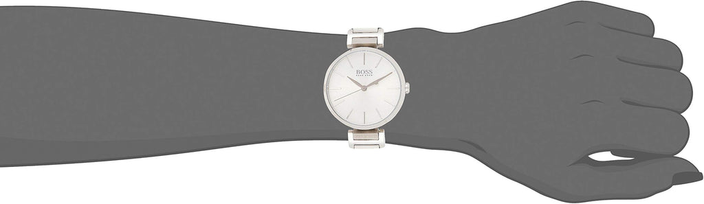Hugo Boss Allusion Quartz Silver Dial Silver Steel Strap Watch For Women - 1502414 Buy Now By Hugo Boss