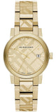 Burberry The City Gold Dial Gold Steel Strap Watch for Women - BU9145 Buy Now By Burberry