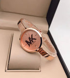 Michael Kors Charley Quartz Crystals Rose Gold Dial Rose Gold Steel Strap Watch For Women - MK4433 Buy Now By Michael Kors