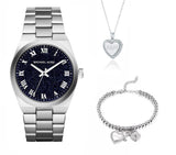 Michael Kors Channing Midnight Blue Dial Silver Steel Strap Watch for Women - MK6113 Buy Now By Michael Kors