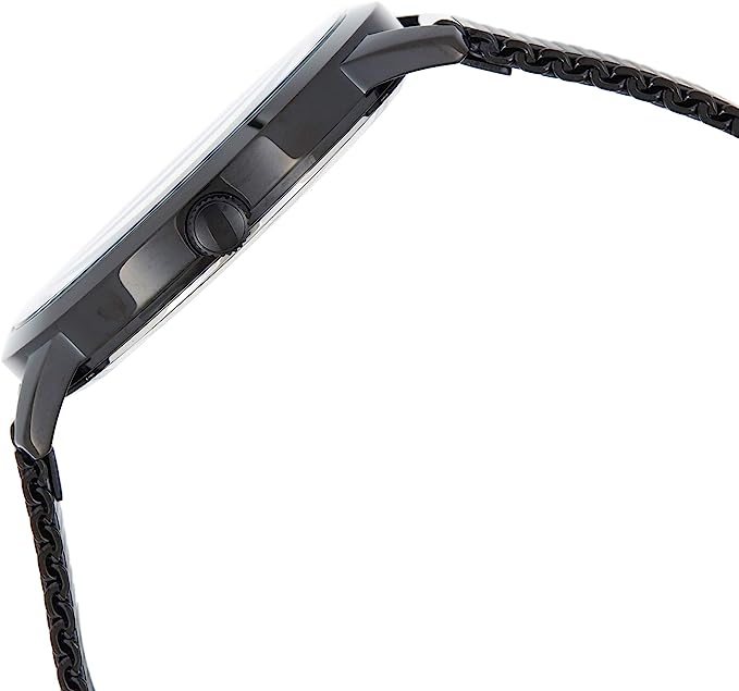 Guess Richmond Black Dial Black Mesh Bracelet Watch for Men - W1263G3 Buy Now By Guess