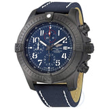 Breitling Super Avenger Chronograph 48 Night Mission Blue Dial Blue Leather Strap Watch for Men - V13375101C1X2 Buy Now By Breitling
