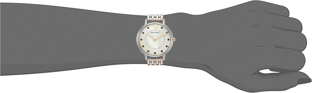 Emporio Armani Dress Analog Mother of Pearl Dial Two Tone Steel Strap Watch For Women - AR2515 Buy Now By Emporio Armani