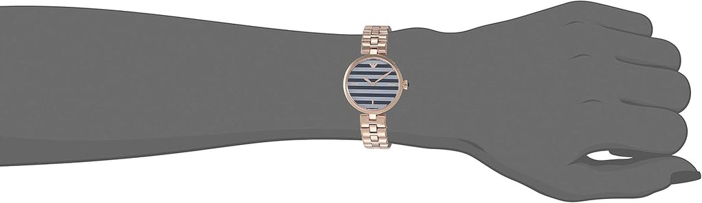Emporio Armani Arianna Quartz Grey Dial Rose Gold Steel Strap Watch For Women - AR11220 Buy Now By Emporio Armani