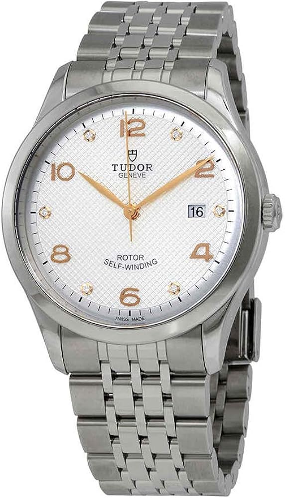 Tudor 1926 Automatic Diamonds Silver Dial Silver Steel Strap Watch for Men - M91650-0003 Buy Now By Tudor