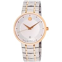 Movado 1881 Automatic Silver Dial Two Tone Steel Strap Watch For Men - 607063 Buy Now By Movado